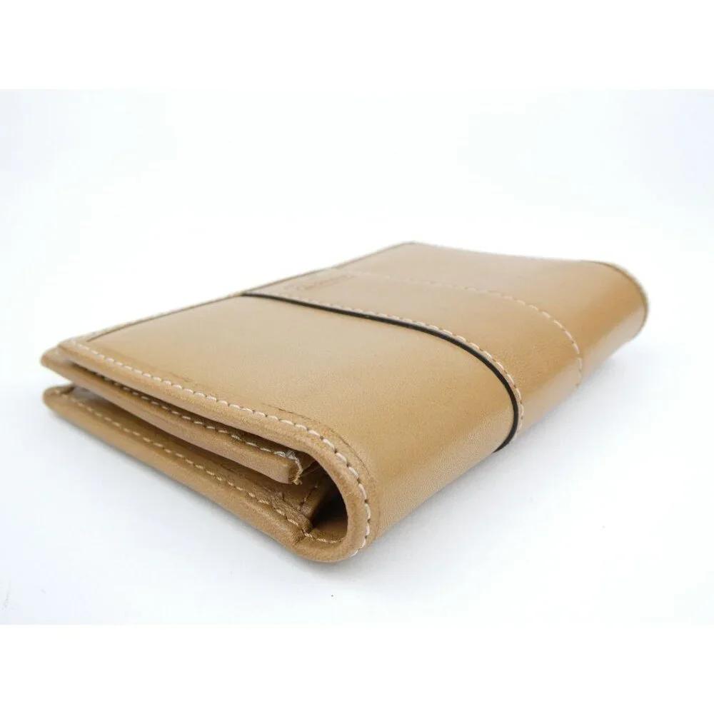 Coach‎ Tan Leather Key Holder Wallet